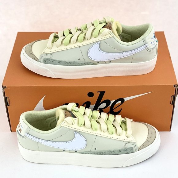 Nike Shoes - Nike Blazer Low '77 Sea Glass Women's Sneakers Shoes Beige Green DM7186 011